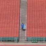 Hundreds of Hornet fans disguised as empty seats...