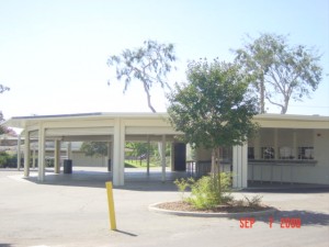 Open air food court