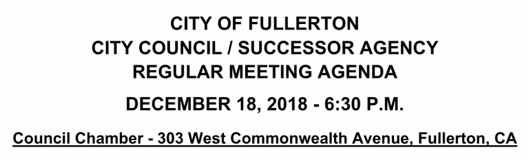 18Dec2018 Council Meeting