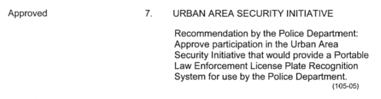 Urban Area Security Initiative