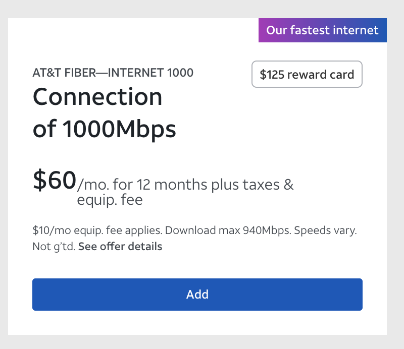 ATT Pricing